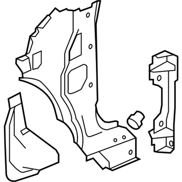 Buick 23442404 Inner Hinge Pillar