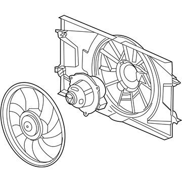 2008 Chevy Cobalt Fan Blade - 19417092