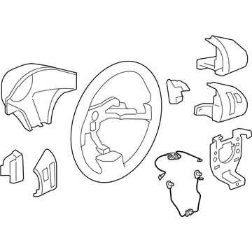 GM 25864147 Steering Wheel Assembly *Ebn/Mdgr/Lts