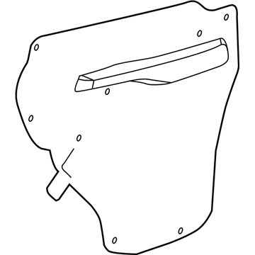 Chevy 42527422 Water Deflector