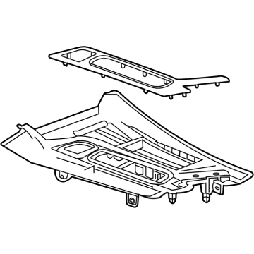 GM 84852151 PLATE ASM-F/FLR CNSL TR *BLACK