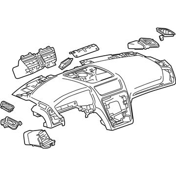 GM 84383173 Pad Assembly, Instrument Panel Trim *Titanium