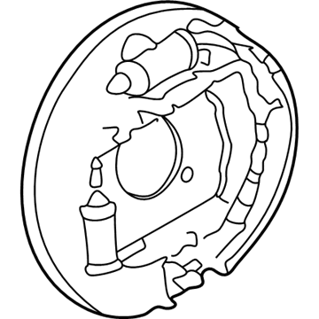 GM 10310601 Plate Asm,Rear Brake Backing (Welding)