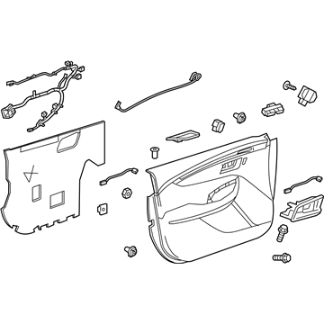 GM 84645698 Trim Assembly, Front S/D *Titanium