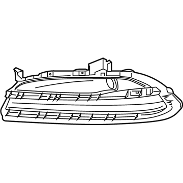 GM 90921943 Cover, Front Fog Lamp Opening