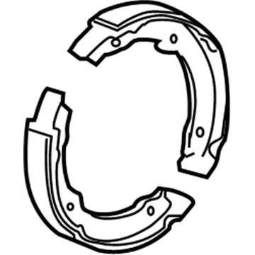 Hummer 15240815 Parking Brake Shoes