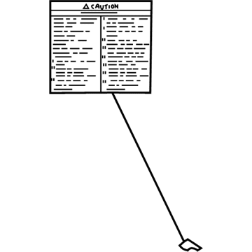 GM 52368596 Label, Cng Filler Caution