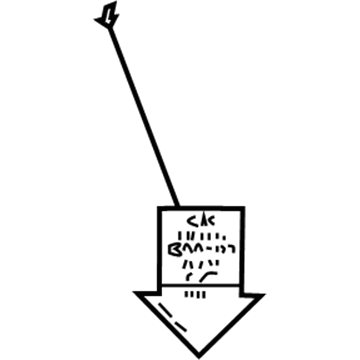 GM 52368603 Label, Cng High Pressure Shutoff Valve