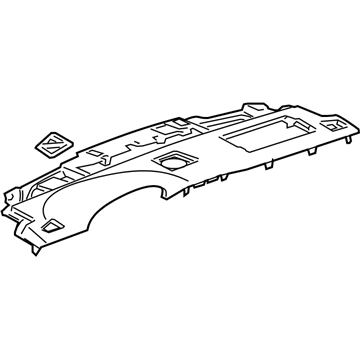 GM 22845829 Panel Assembly, Instrument Panel Upper Trim *Ebony