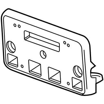 GM 84186107 Bracket Assembly, Front Lic Plt *Black