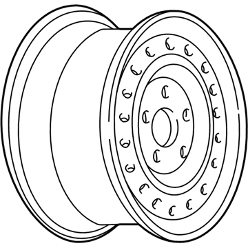 Chevy 9592321 Wheel, Steel