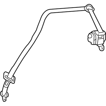 Pontiac 96870552 Center Belt Assembly