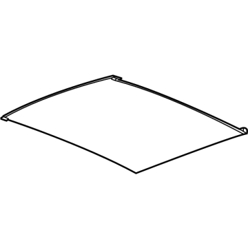 GM 42728893 Sunshade Assembly, Sun Rf *Gray R