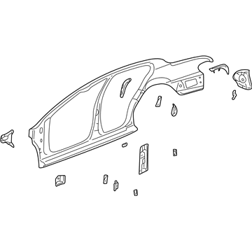 GM 12482638 Frame Assembly,Body Side Outer, L/H