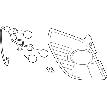 GM 23120003 LAMP,RR STOP