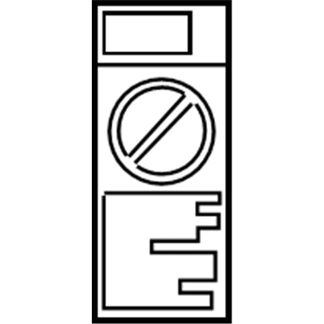 Pontiac 88972497 Air Bag Label