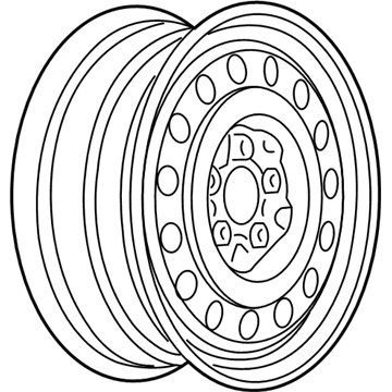 2010 Chevy Impala Spare Wheel - 9595647