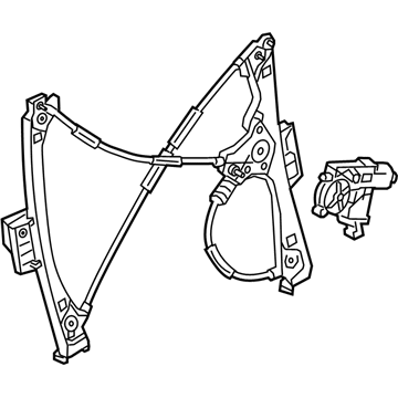 2014 Cadillac ELR Window Regulator - 23285518