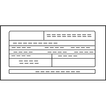 Chevy 19318001 Emission Label