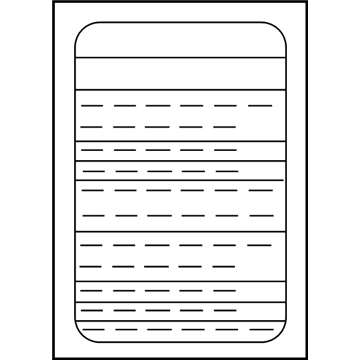 Chevy 19317231 Fuse Box Label