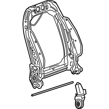 Cadillac 13518924 Seat Back Frame