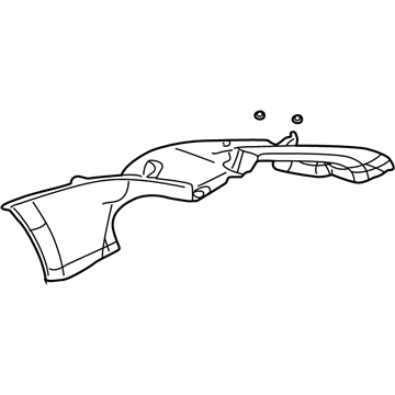 Pontiac 10442555 Upper Quarter Trim