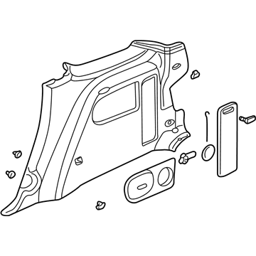 Pontiac 10310586 Lower Quarter Trim