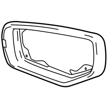 GM 84348316 Bezel, Outside Rear View Mirror Housing *Less Finish