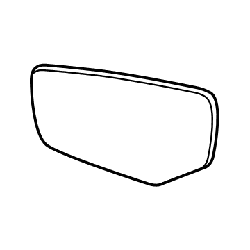 GM 84891540 Mirror, O/S Rr View (Refl Gls & Bkg Plt)