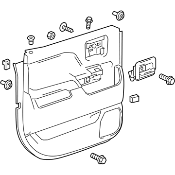 GM 84365056 Trim Assembly, Rear S/D *Cocoa