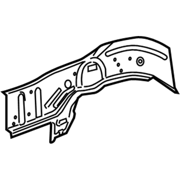 GM 15858876 Rail, Front Compartment Outer Side