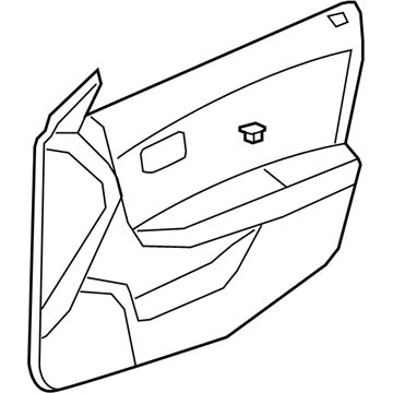 GM 25783638 Trim Assembly, Front Side Door *Titanium