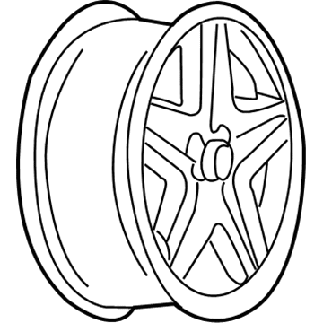 Chevy 9595546 Wheel, Alloy