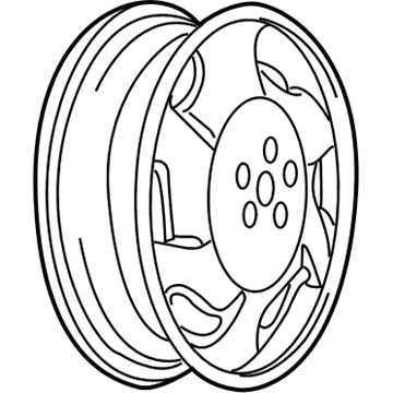 Chevy 12368868 Wheel, Alloy