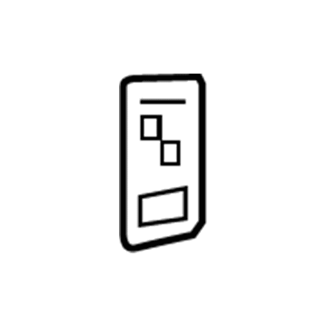 GM 12451193 Label, Child Security Lock Operating Instruction