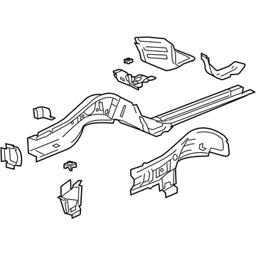 GM 20861875 Rail Kit,Front Compartment Side