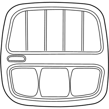 Buick 12539986 Console Housing