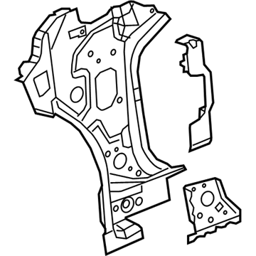 Cadillac 23445240 Inner Hinge Pillar