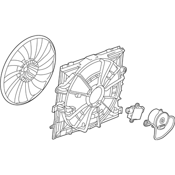 Cadillac 19333232 Fan Module