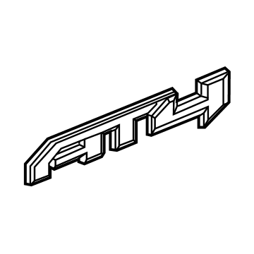 GM 84831810 Plate Assembly, Front S/D Mktg Pkg Na *Carbon Flasht