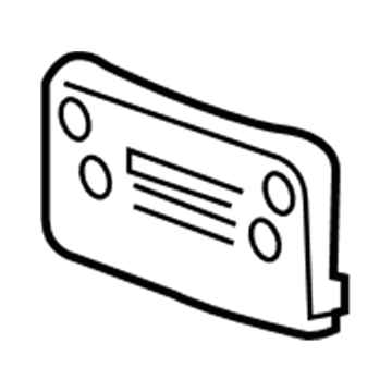 Saturn 96848587 License Bracket