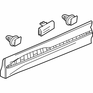 GM 84207882 Molding Assembly, Front Side Door *Service Primer