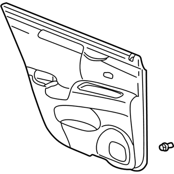 GM 12483361 Trim,Rear Side Door *Shale