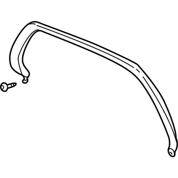 GM 15868459 Weatherstrip Assembly, Rear Side Door Window Inner