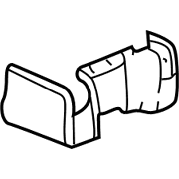 GM 89039353 Cover,Rear Seat Hinge Finish *Cashmere