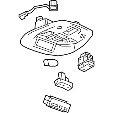 GM 42712935 Lamp Assembly, Ctr Ctsy *Light Ash Grr