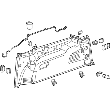 Cadillac 23407840 Lower Quarter Trim