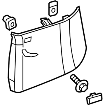 GM 23260129 Molding Assembly, Body Rear Corner Upper Garnish *Shale