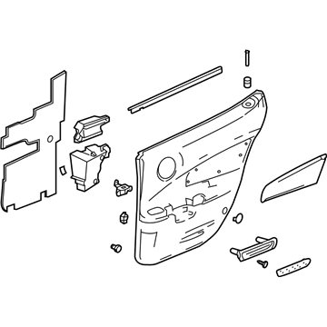 Pontiac 10357136 Door Trim Panel