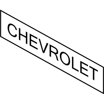 Chevy 96462536 Nameplate